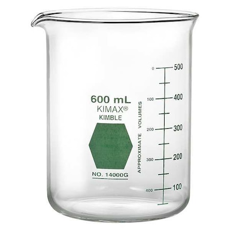 Colorware Beaker, Borosilicate Glass, Low Form, 150 mL / 5.07 fl oz Capacity, A Type I, 12 PK MPN:14000G-150