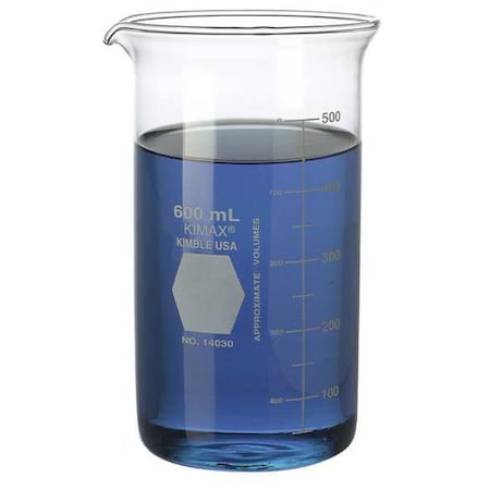 Beaker, Borosilicate Glass, Tall Form, 100 mL / 3.38 fl oz Capacity, A Type I, 48 PK MPN:14030-100