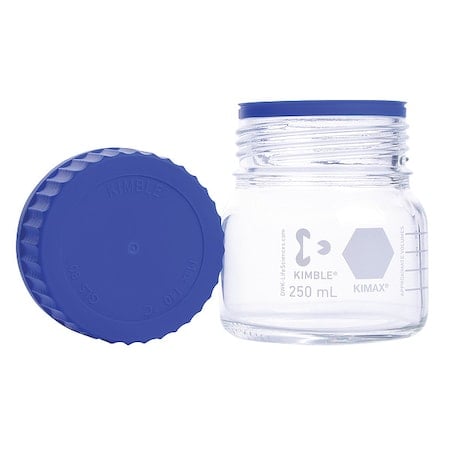 Media Bottle, Boro Glass, 248mm H, PK4 MPN:14390-2000