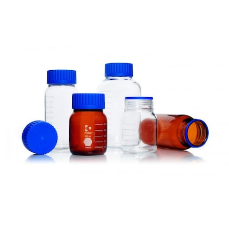 Media Bottle, Boro Glass, 248mm H, PK4 MPN:14394-2000