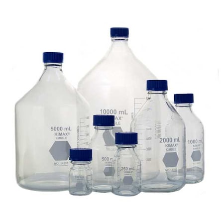 Media Bottle, Borosilicate Glass, 330 mm H MPN:14395-5000