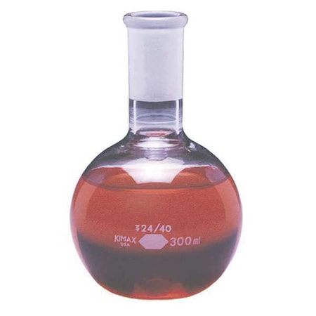 Boiling Flask, Borosilicate Glass, 300 mL / 10 fl oz Capacity, A Type I, 12 PK MPN:25055-300