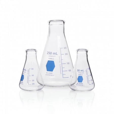 Erlenmeyer Flask, Narrow Mouth, 125 mL, MPN:26500B-125