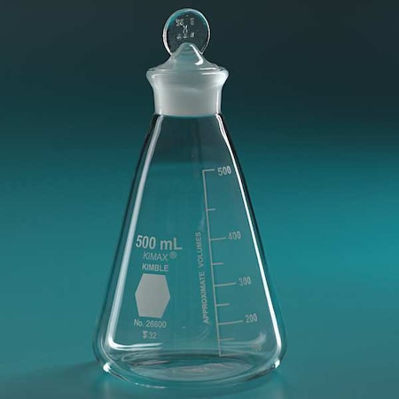 Erlenmeyer Flask, Pennyhead Stopper, PK12 MPN:26600-250