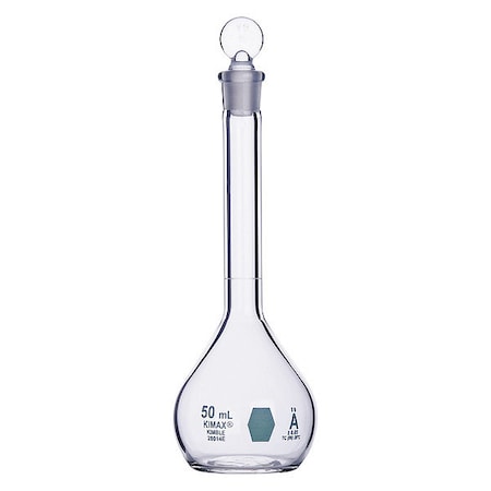 Volumetric Flask, 50mL, Glass, Clear, PK6 MPN:28014E-50