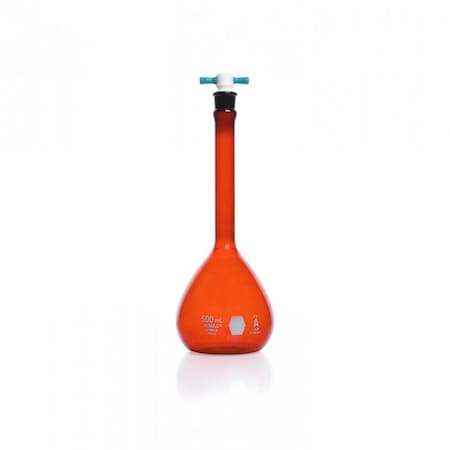 Volumetric Flask, 500 mL, 287 mm H, PK12 MPN:28016-500