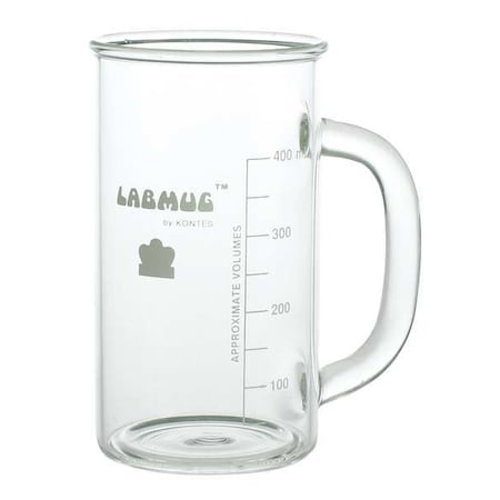Beaker, Borosilicate Glass, Tall Form with Handle, 500 mL / 16.9 fl oz Capacity, A Type I, 6 PK MPN:318000-0000
