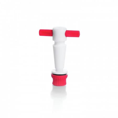 PTFE Plug-Style Stopcock, 11/25 plug siz MPN:41500F-2