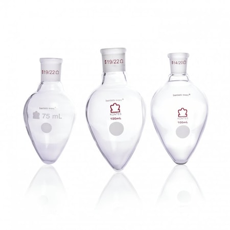 Pear Shaped Boiling Flask, 250mL, Clear MPN:608700-2524