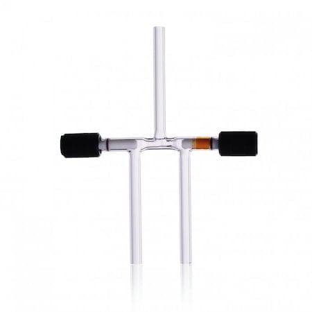 High Vacuum 3-Way Valve, Clear, 9 Sz MPN:826700-0004