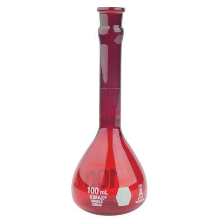 Volumetric Flask, 100 mL, 160 mm H, PK6 MPN:92822N-100