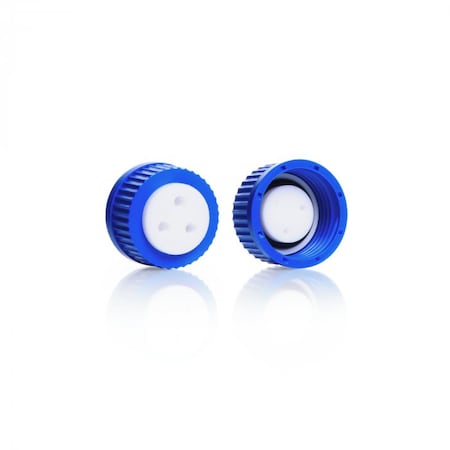 Three Hole Cap, Blue, Round MPN:953913-5000