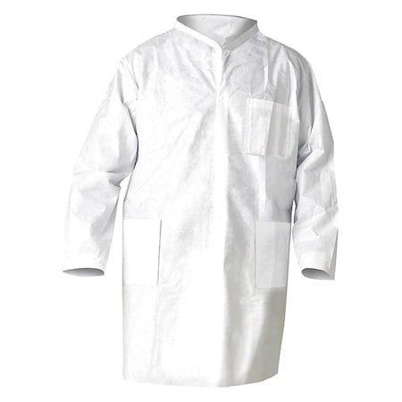 Lab Coat, SMS, 3 Pockets, Snaps, 25 PK MPN:10030