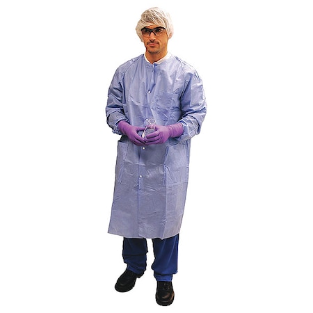 Lab Coat, SMS, 3 Pockets, Snaps, 25 PK MPN:10032