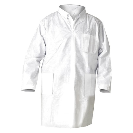 Lab Coat, SMS, 3 Pockets, Snaps, 25 PK MPN:10033