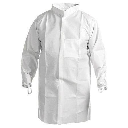 Kimtech A7 Lab Coat, SMS, Snaps Closure, White, 6XL, 30 PK MPN:47657