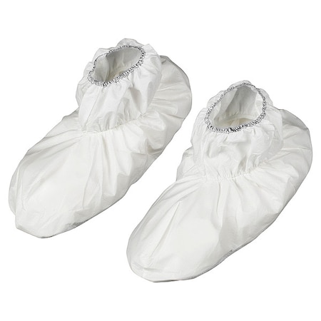 Disposable Shoe Covers, SMS, White, Slip Resistant Sole: Yes, L/XL MPN:47972