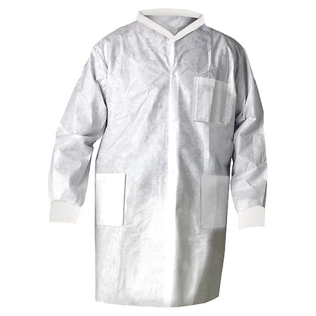 Kt A8 Lab Coat White Knitcollar Md 25 MPN:10021