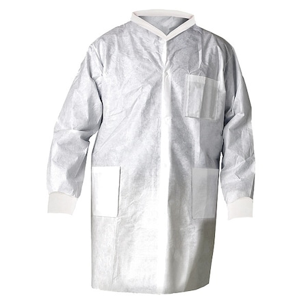 Kt A8 Lab Coat White Knitcollar 2XL 25 MPN:10024