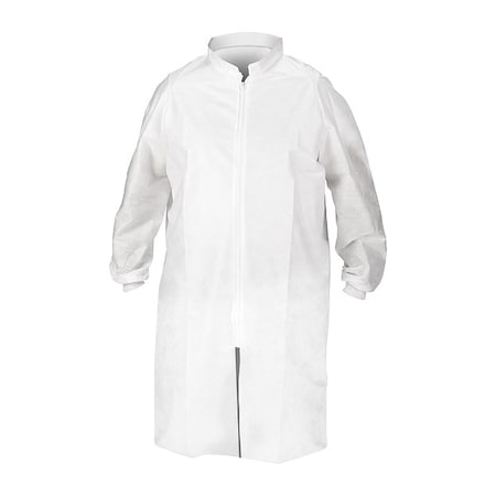 Kt A8 Lab Coat w/Zipper White 5XL/6XL 25 MPN:51937
