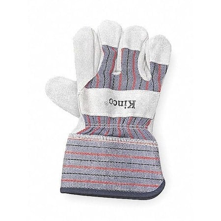 Leather Palm Gloves, Wing Thumb, Gray, M, 1 PR MPN:1500-KM