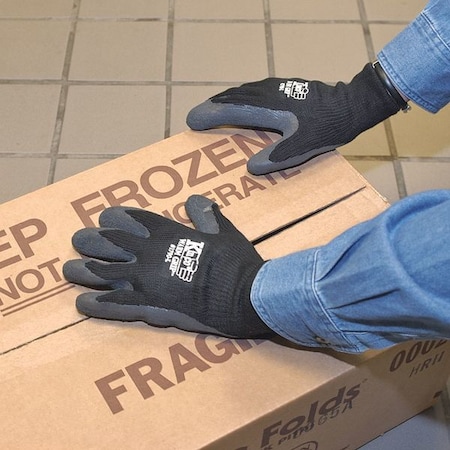 Cold Protection Gloves, Latex Palm, Thermal Lining, Gray, M MPN:1790-M