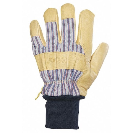 Cold Protection Gloves, Pigskin Palm, Knit Wrist Cuff, Tan, 1 PR MPN:1927KW-L