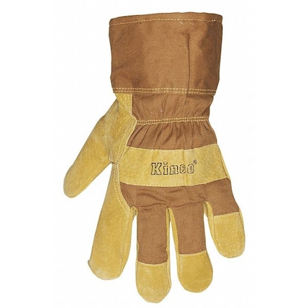 Cold Protection Gloves, Pigskin Suede Palm, Thermal Lining, Brown, M MPN:1958-M