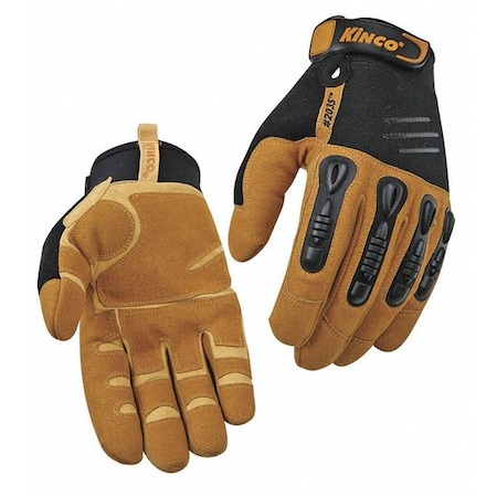 Mechanics Gloves, MiraX2 Synthetic Leather Palm, L, Tan/Brown MPN:2035-L
