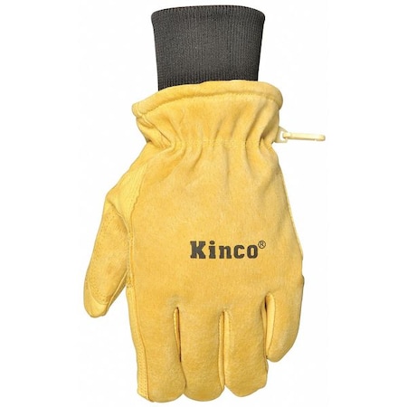 Ski Glove, Leather Palm, HeatKeep Thermal Lining, Tan, Small MPN:901-S