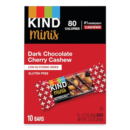 Minis, Dark Chocolate Cherry Cashew, 0.7 oz, PK10 MPN:27962