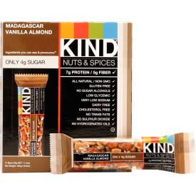 KIND® Nuts and Spices Bar Madagascar Vanilla Almond 1.4 oz. 12/Box 17850