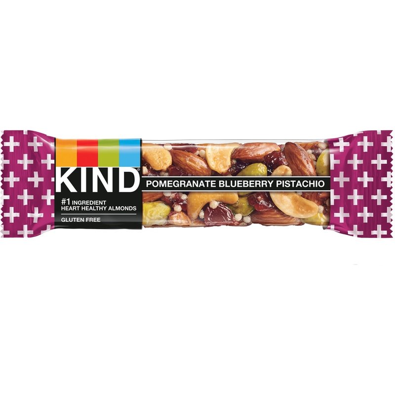 KIND Snack Bars, Pomegranate Blueberry Pistachio, 1.4 Oz, Box Of 12 (Min Order Qty 3) MPN:17221