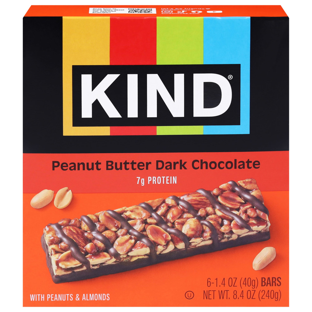 KIND Nut Bars, Peanut Butter Dark Chocolate, 1.4 oz, Total Qty 36 MPN:27580
