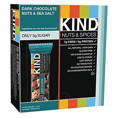 Nuts and Spices Bar Chocolate 1.4oz PK12 MPN:17851