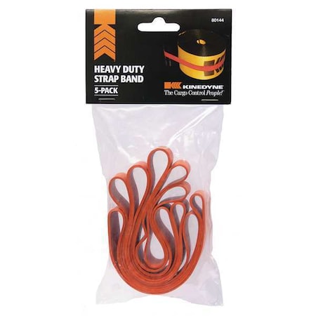 Heavy Duty Strap Band, Orange, 7 in. L, PK5 MPN:80144GRA