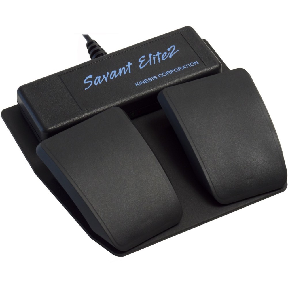 Kinesis Savant Elite2 Dual Pedal, 6.5inW x 7inD x 1.3inH, Black MPN:FP20A