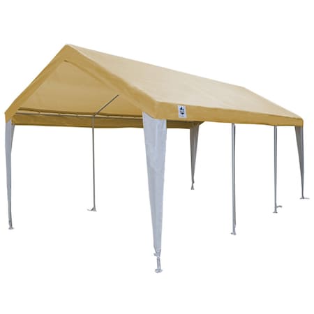 Canopy, 10ftx20ft, 8 Leg, Tan/Wht, Leg Skirt MPN:HC1020PCTW