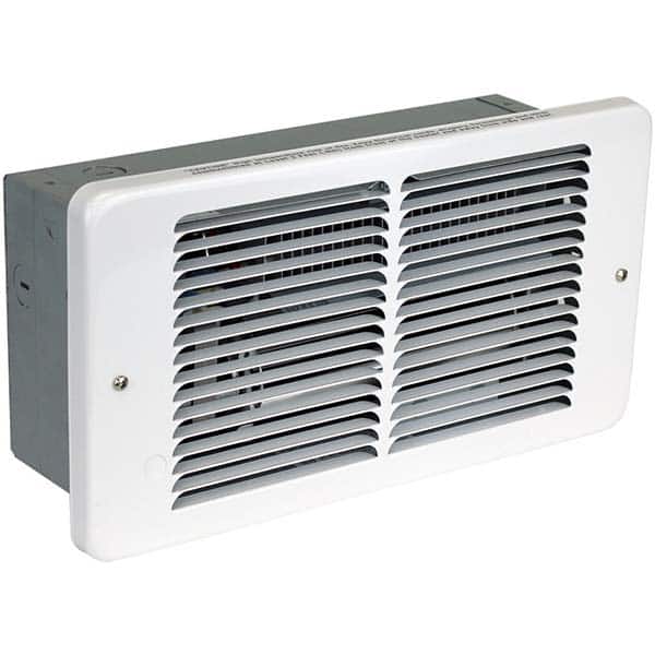 Electric Forced Air Heaters, Heater Type: Wall , Maximum BTU Rating: 5118 , Voltage: 120V , Wattage: 1500 , Housing Color: White  MPN:PAW1215-W