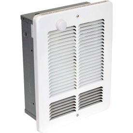 King Forced Air Wall Heater With Built-In Single Pole Thermostat W1215-T-W 1500W120V White W1215-T-BW