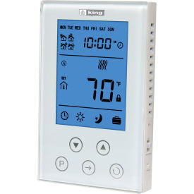 King Electric Line Voltage Programmable Thermostat K302PE Double-Pole Heat Only 120/208/240V 15A K302PE