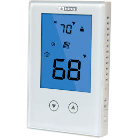 King Electric Line Voltage Non-Programmable Thermostat K322E Double-Pole Heat Only 120/208/240V 15A K322E