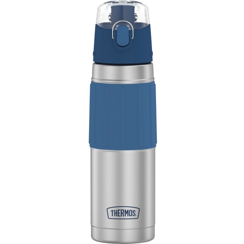 Thermos 18-Ounce Vacuum-Insulated Stainless Steel Hydration Bottle (Slate Blue) - 18 fl oz (532.3 mL) - Vacuum - Slate Blue, Blue MPN:2465SSB6