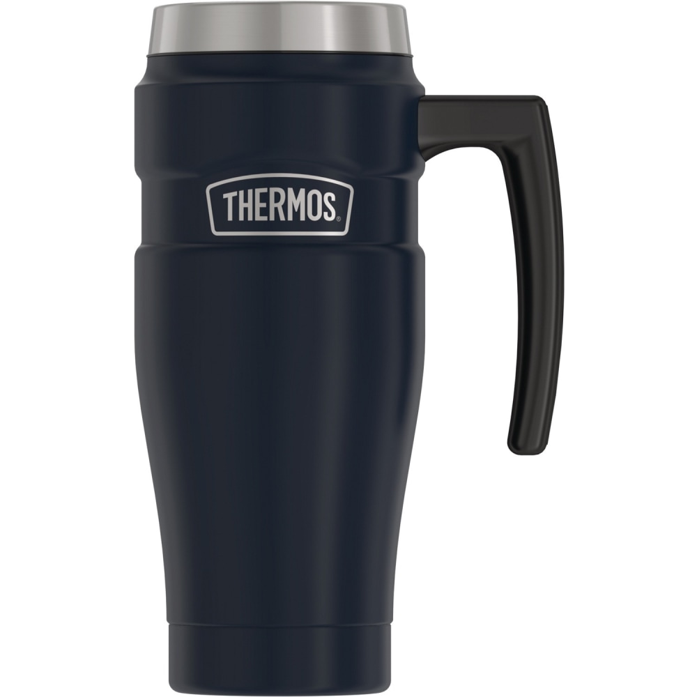 Stainless King Mug 16OZ - 16 fl oz - DrinkLock Sealing Lid Closure - Midnight Blue - Stainless Steel - Travel, Cup Holder, Coffee, Hot Drink MPN:SK1000MDB4