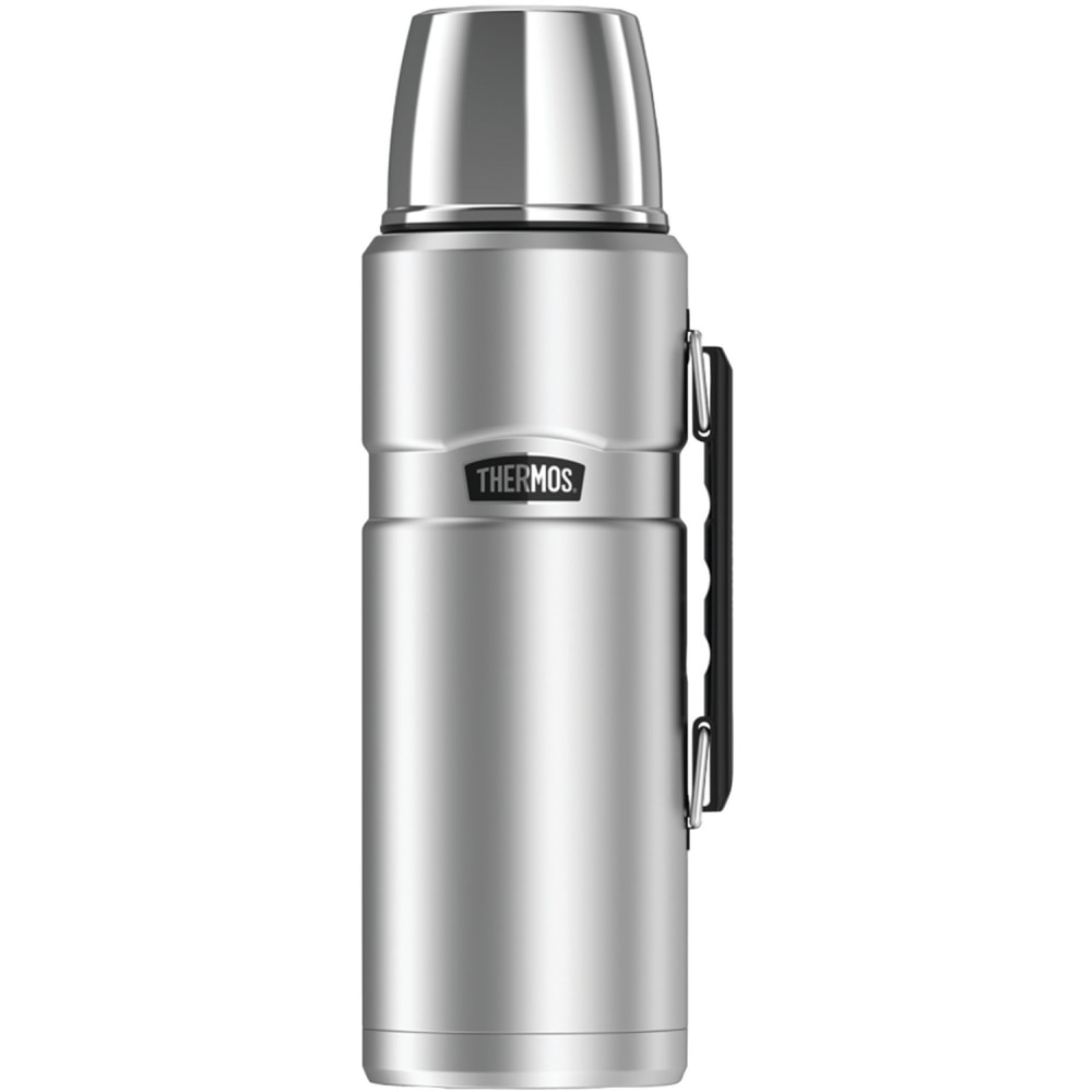 Thermos Stainless King Beverage Bottle 2.0 L - 2.1 quart (2 L) - Vacuum - Silver, Matte Stainless Steel MPN:SK2020MSTRI4