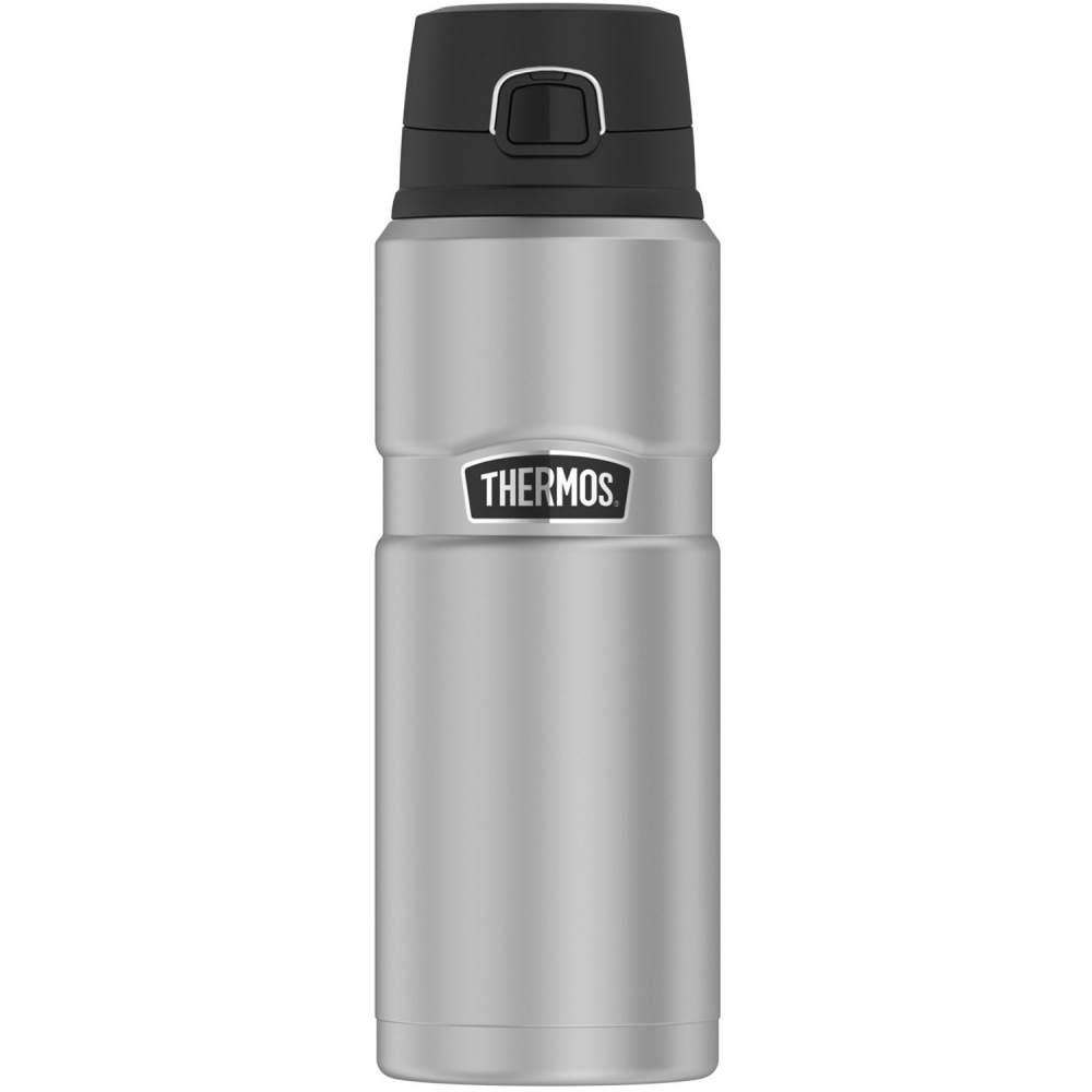 Thermos Stainless King Drink Bottle 24Oz - Vacuum - Silver, Matte Stainless Steel MPN:SK4000MSTRI4