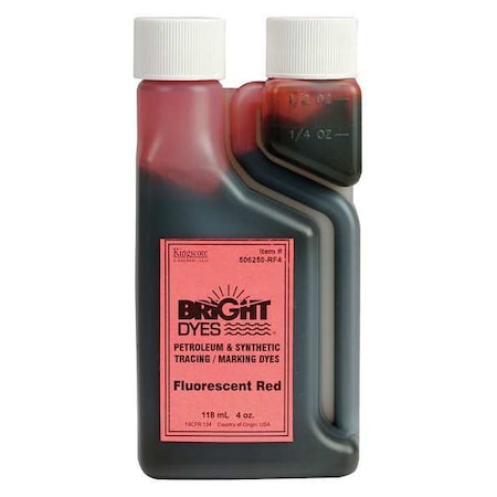 Leak Detection Dye, Red Fluorescent, 4 oz MPN:506250-RF4