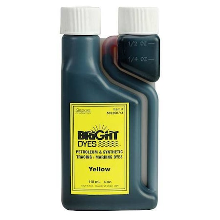 Color Coding Dye, Yellow, 4 oz. MPN:506250-Y4