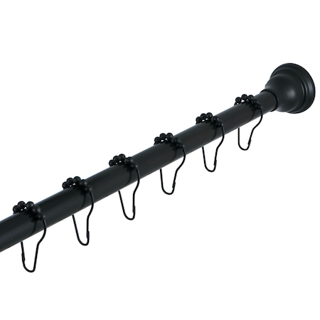 KSR115 Straight Shower Curtain ROD with Shower Curtain Rings MPN:KSR115