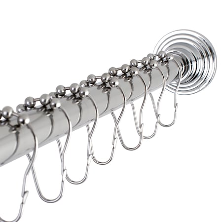 SCC2711 Adjustable Shower Curtain Rod with Ring Combo MPN:SCC2711